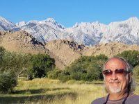 Marc in front of the Eastern Sierras