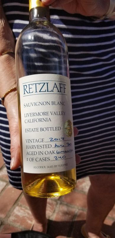 2017 Sauvignon Blanc from Retzlaff Winery