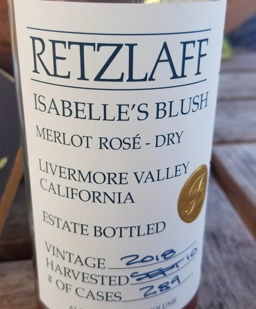 Granddaughter Isabelle is the namesake for this Rosé. Merlot Blush wine