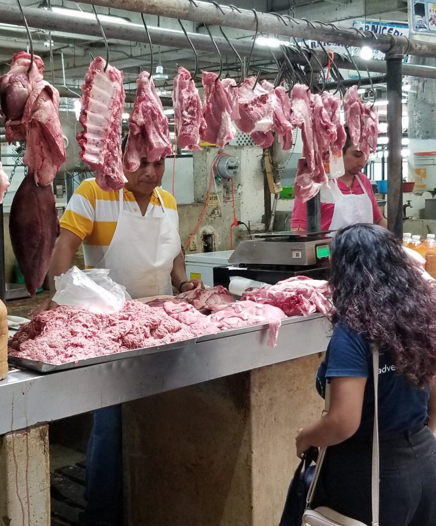 butcher at the market