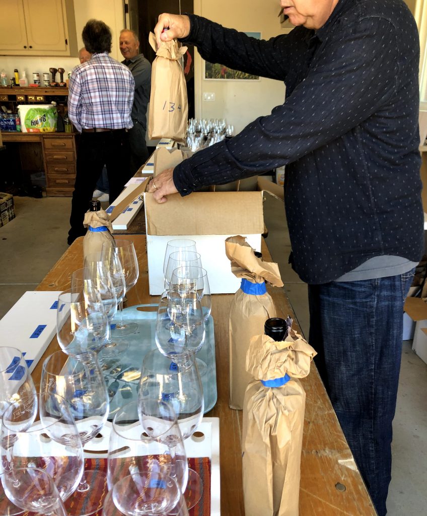 wines arrived already covered so no one knows which winery they come from