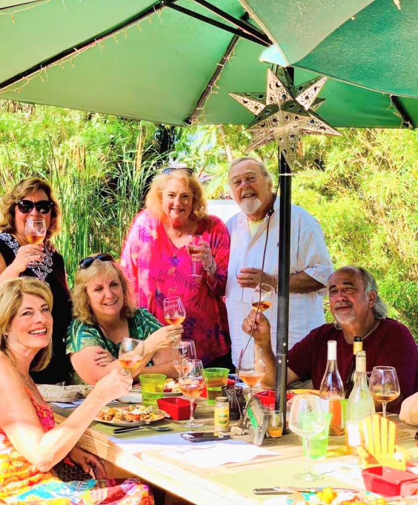 Wine review council with photographers and consumers