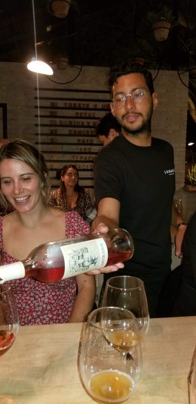 Serving the Rosé of Grenache