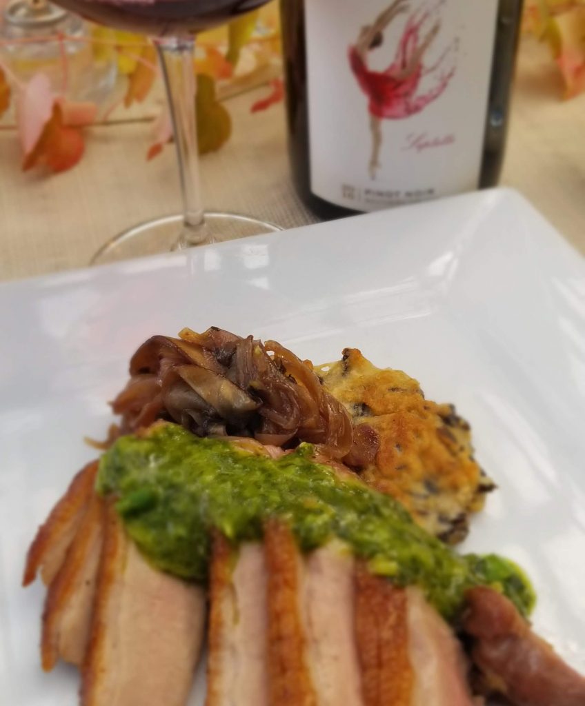 Duck Breast with paired Pinot Noir
