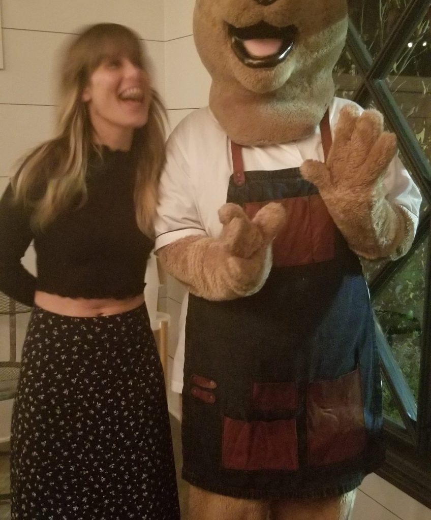 Our hostess Jill and Chef Bear