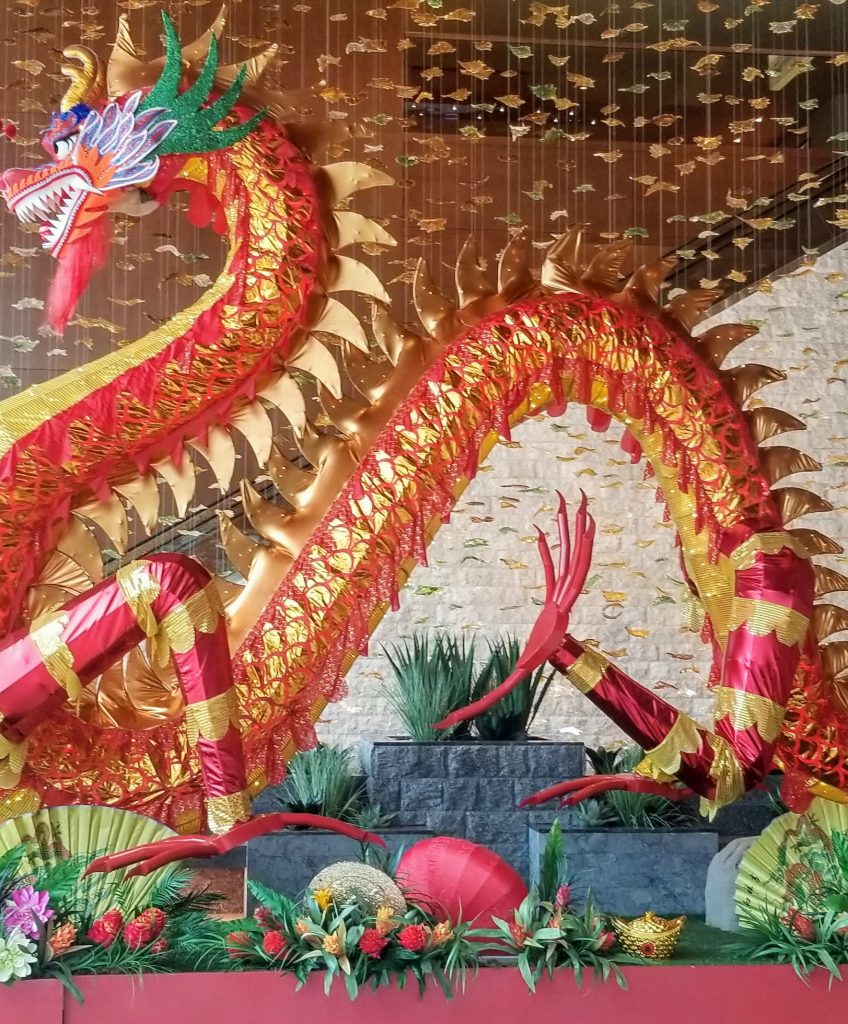 Dragon in lobby for Chinese New Years