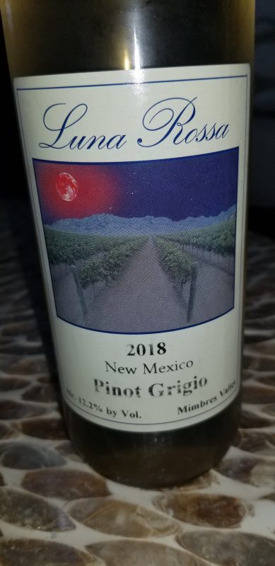 2018 Luna Rossa Pinot Grigio