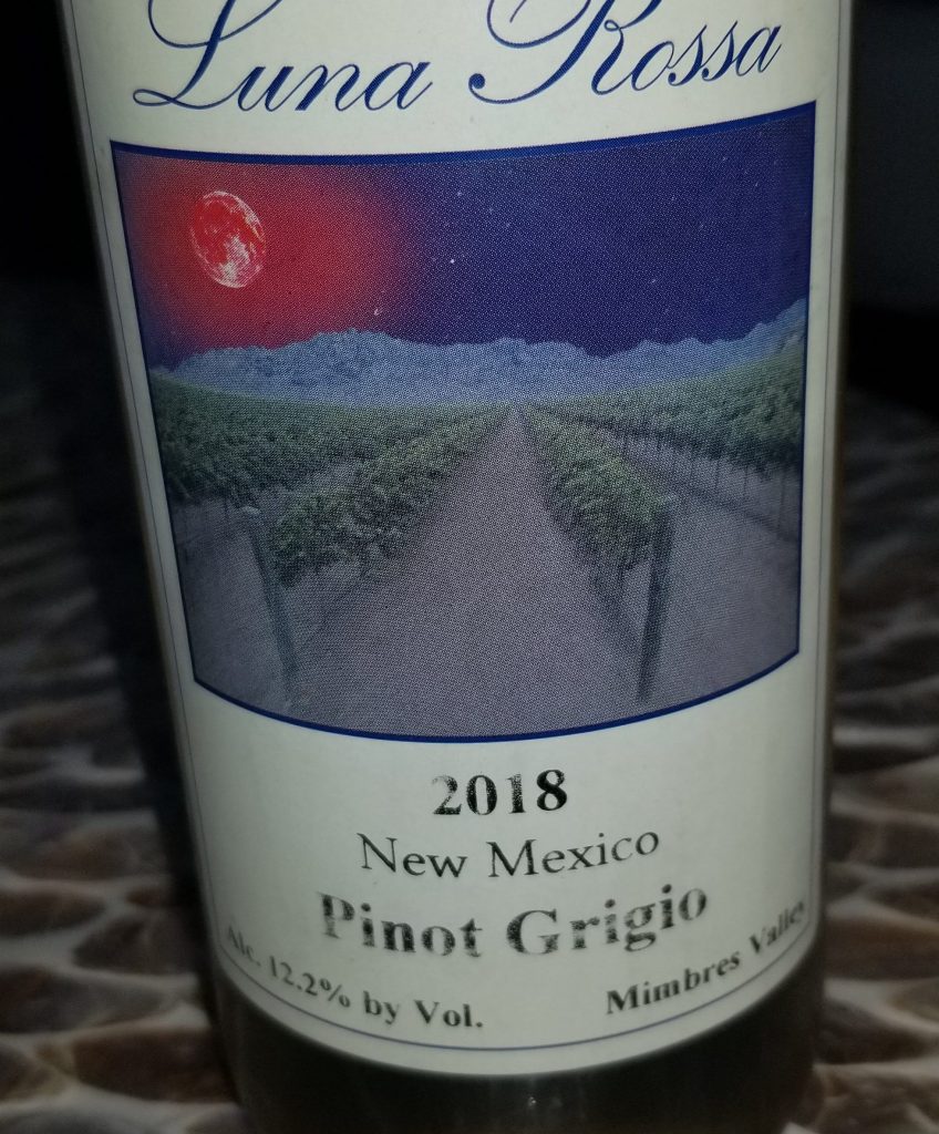2018 Luna Rossa Pinot Grigio