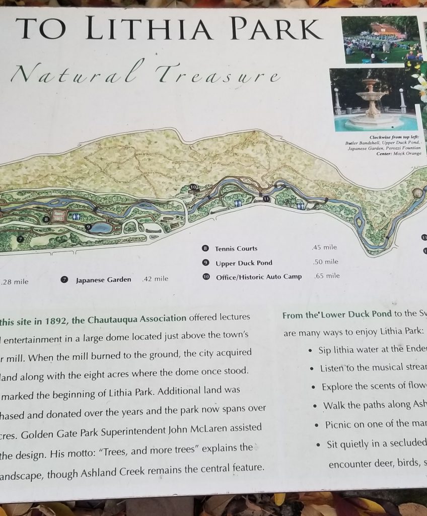 Map of Lithia Park