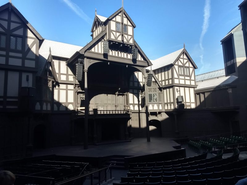 Stage at Elizabethan Theater Photo by Don Sonderling