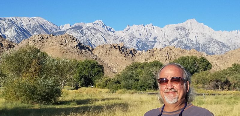 Marc in front of the Eastern Sierras