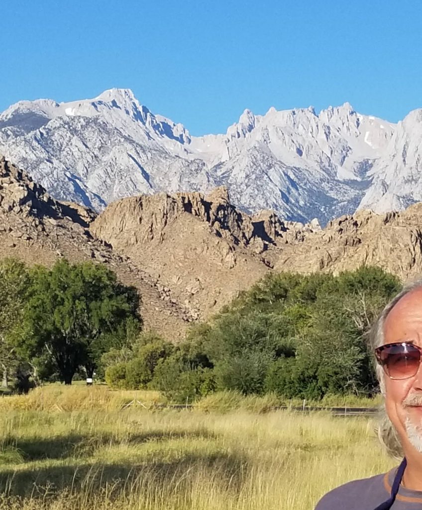 Marc in front of the Eastern Sierras