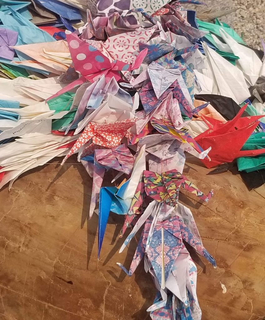 Origami cranes