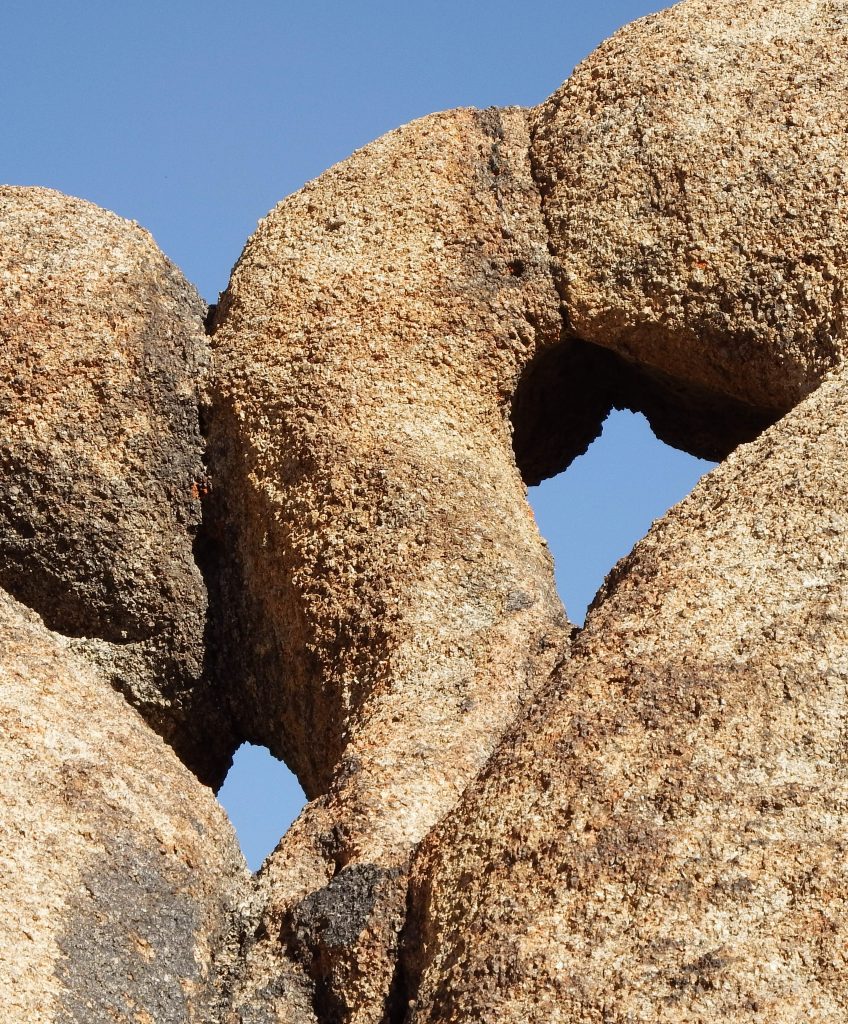 Rock formations in the Alabama Hills