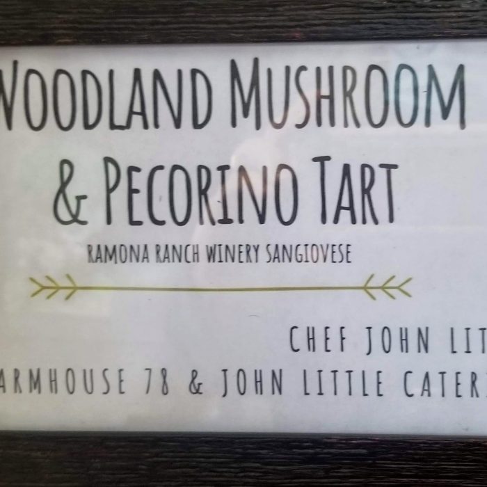 Farmhouse 78 provided woodland mushroom and pecorino tarts
