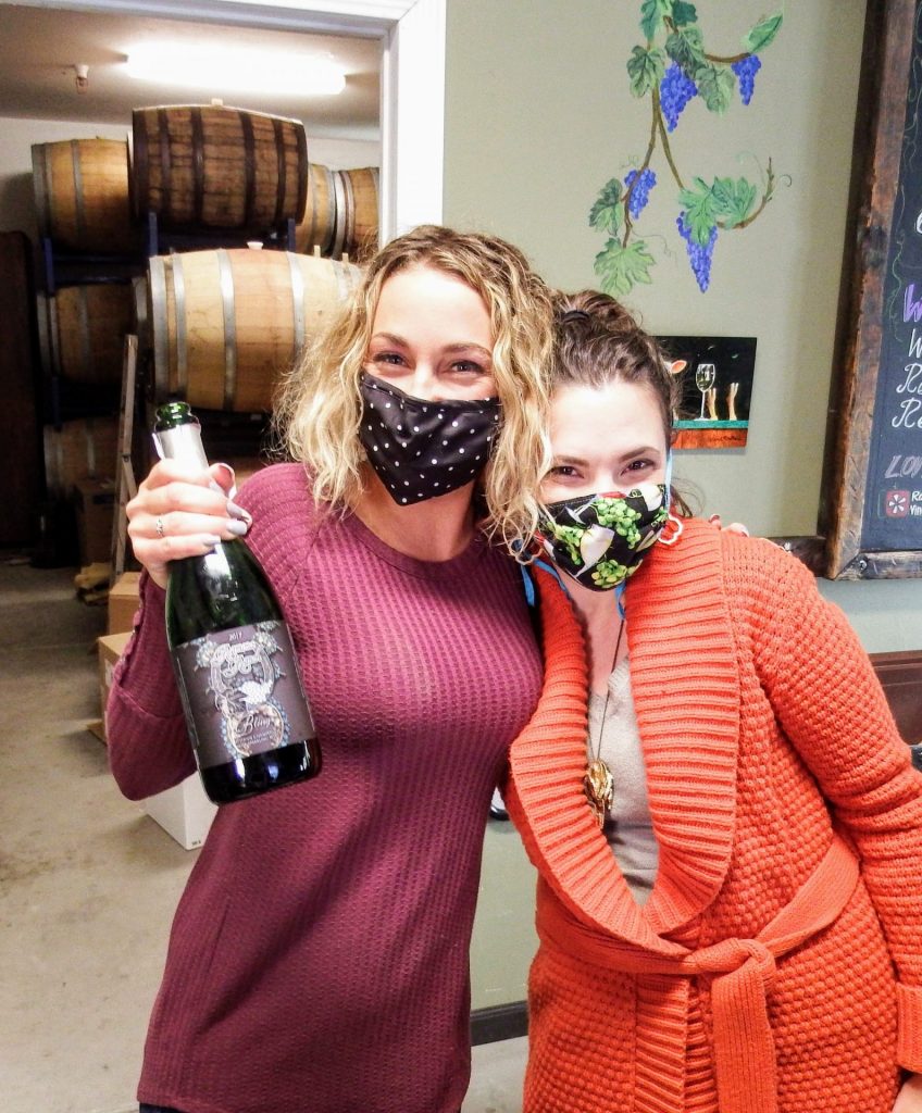 Our hostesses at Ramona Ranch Winery