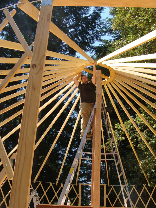 Chris builds a Yurt