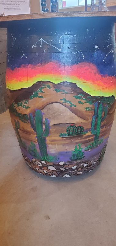 Barrel with stars of the horoscope