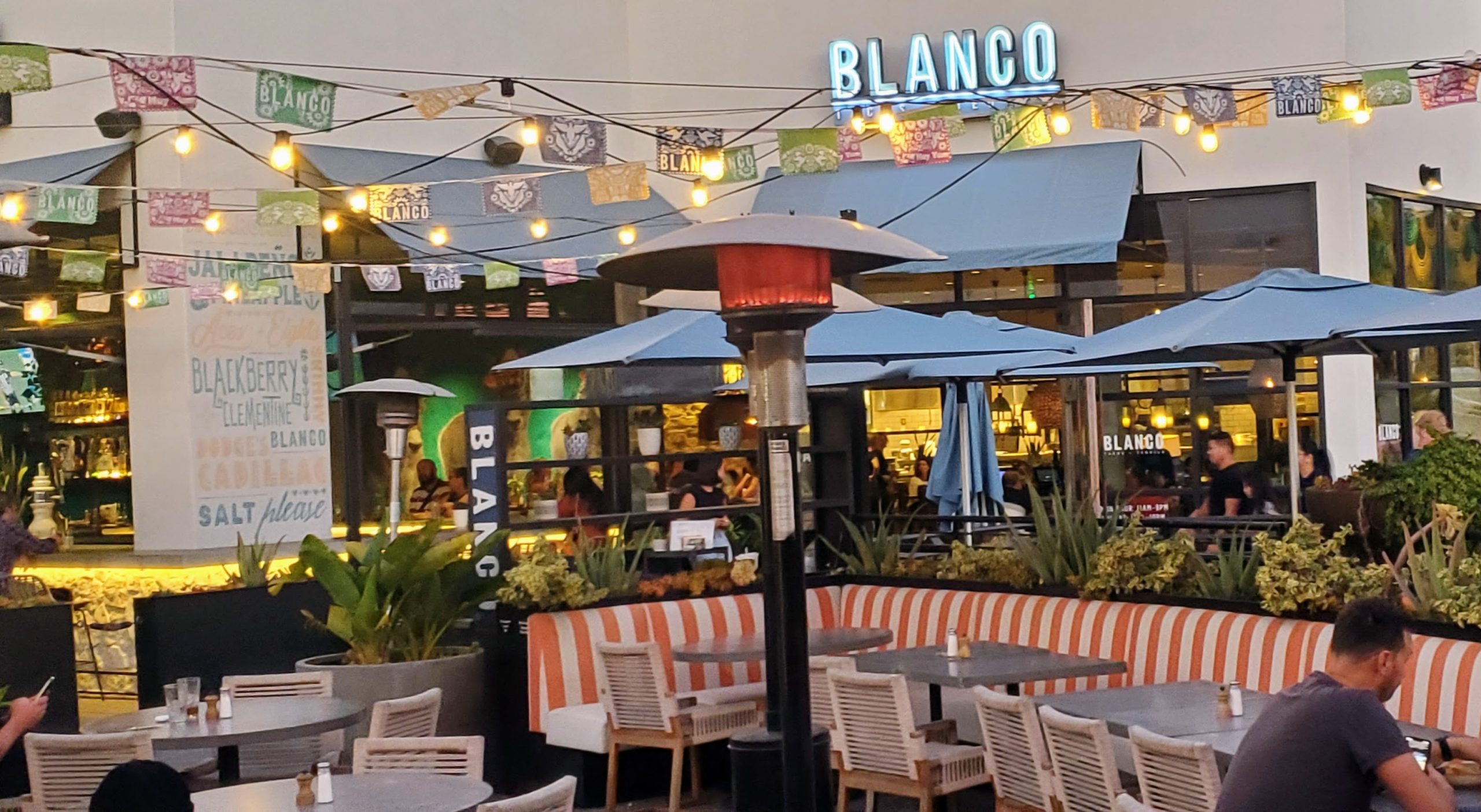 Blanco outdoor dining in Fashion Valley San Diego